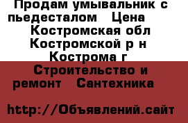  Продам умывальник с пьедесталом › Цена ­ 450 - Костромская обл., Костромской р-н, Кострома г. Строительство и ремонт » Сантехника   